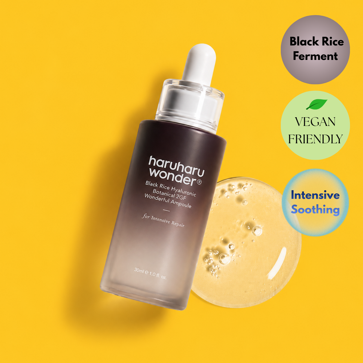 HARUHARU 하루하루 - Black Rice Hyaluronic Botanical “2GF” Ampoule (HST108)