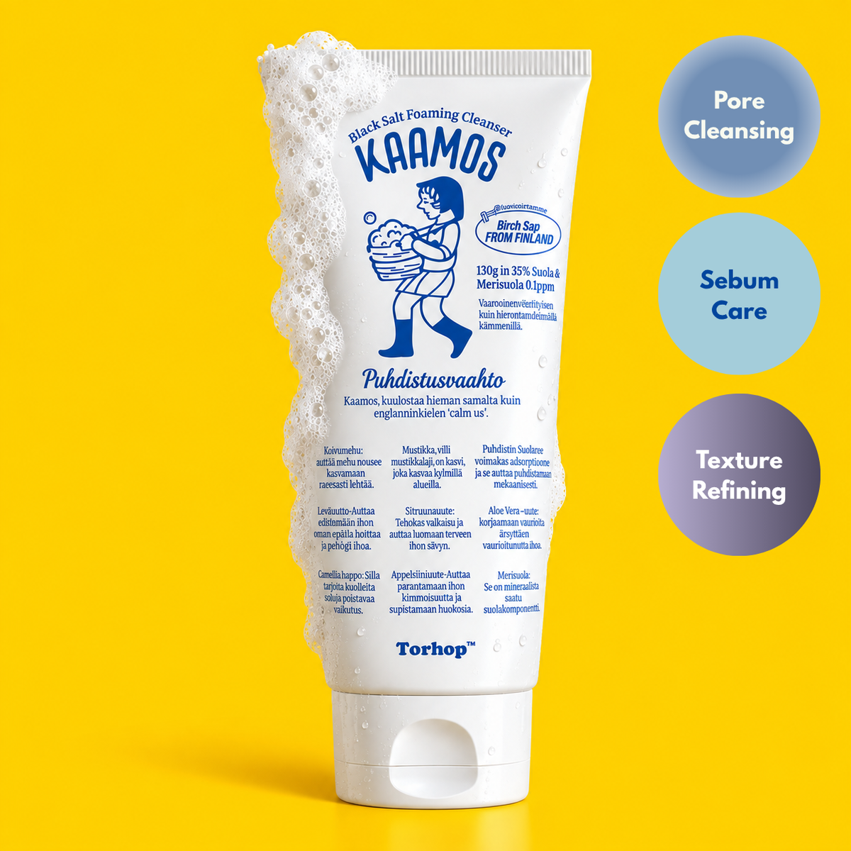 TORHOP 토르홉 - Kaamos Black Salt Foaming Cleanser (HSC111)