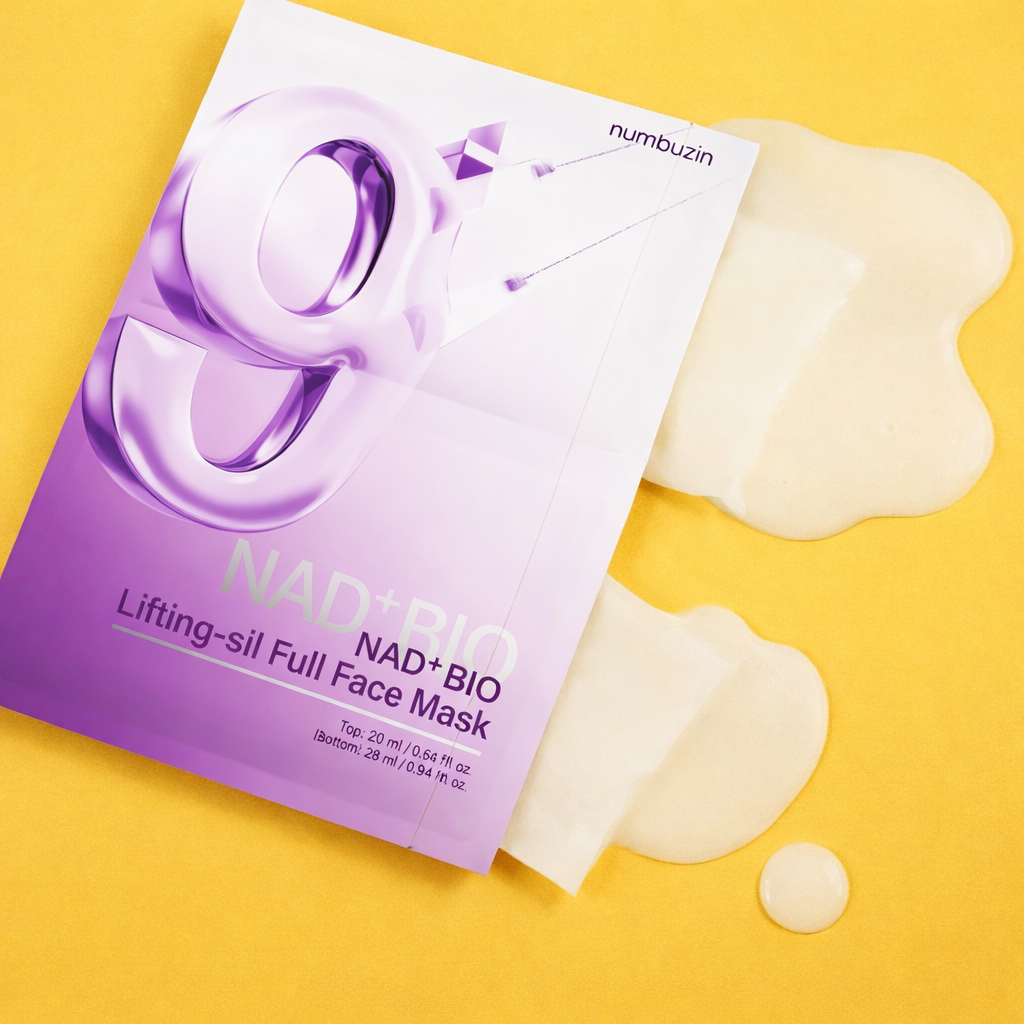 NUMBUZIN 넘버즈인 - 4-Pack Mask; No. 9 “NAD + BIO” Lifting-Sil Full Face Sculpting (HSMK101)